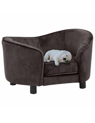 Divano per Cani Marrone 69x49x40 cm in Peluche
