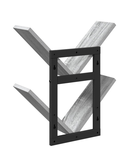 Mensola a muro flottante 2 pcs Sonoma grigio 43 x 15 x 47 cm