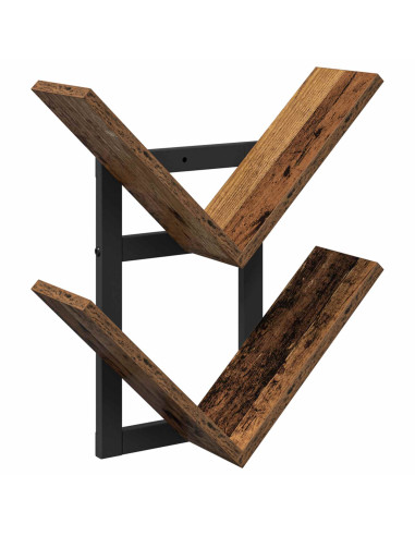 Mensola a muro flottante Legno antico 43 x 15 x 47 cm