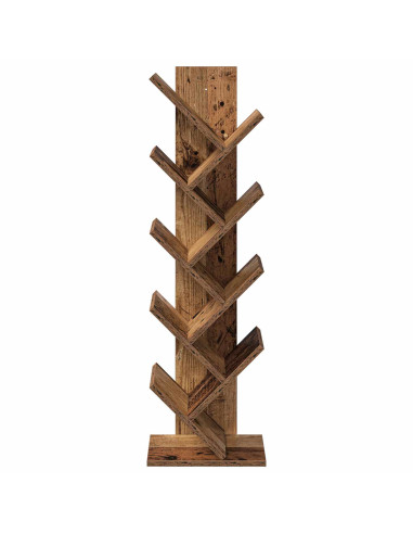 Libreria ad Albero 6 Ripiani 30 x 18 x 100 cm Legno antico