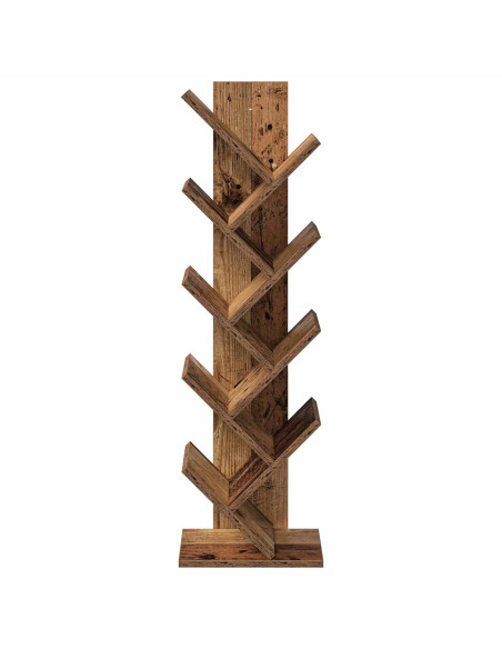 Libreria ad Albero 6 Ripiani 30 x 18 x 100 cm Legno antico