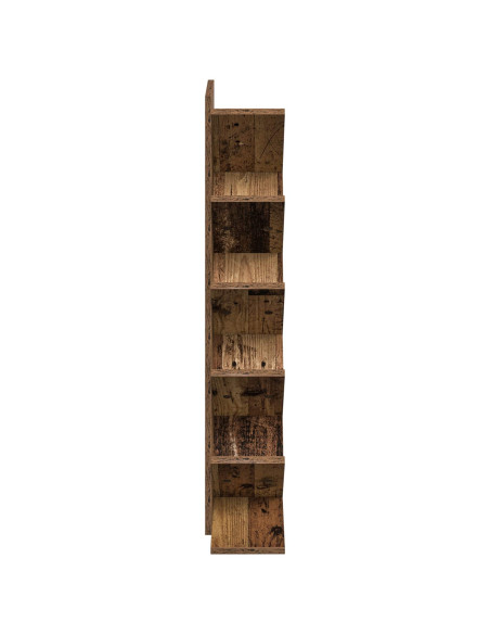 Libreria ad Albero 6 Ripiani 30 x 18 x 100 cm Legno antico