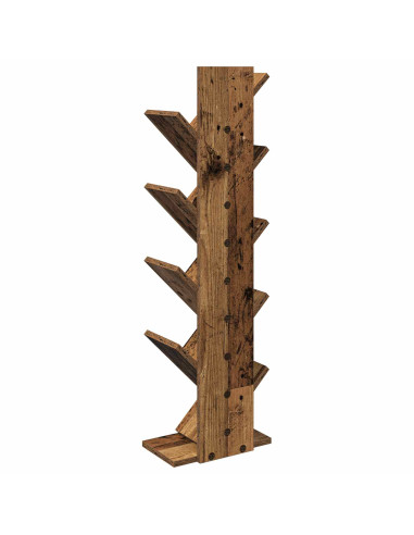 Libreria ad Albero 6 Ripiani 30 x 18 x 100 cm Legno antico