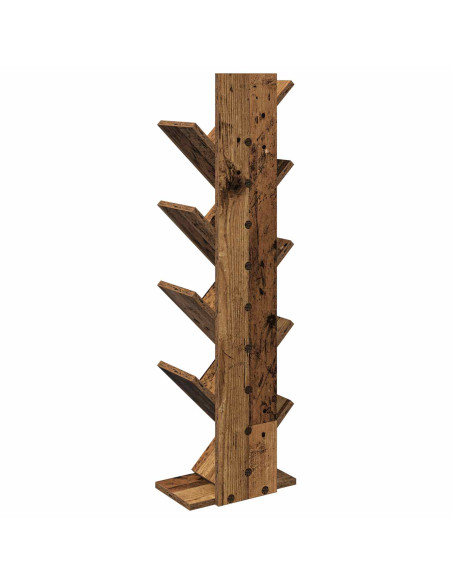 Libreria ad Albero 6 Ripiani 30 x 18 x 100 cm Legno antico