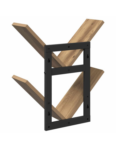 Mensola a muro flottante Rovere Artigianale 43 x 15 x 47 cm