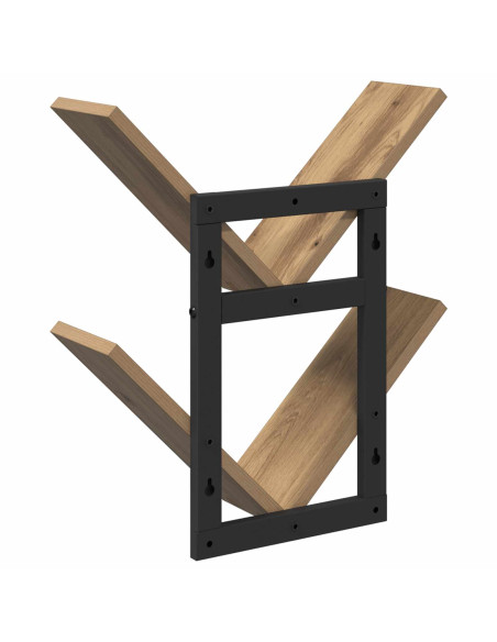 Mensola a muro flottante Rovere Artigianale 43 x 15 x 47 cm