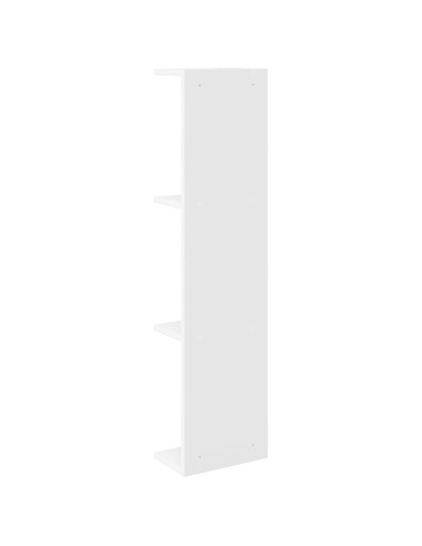 Scaffale da parete Bianco 25 x 15 x 100 cm Legno ingegnerizzato