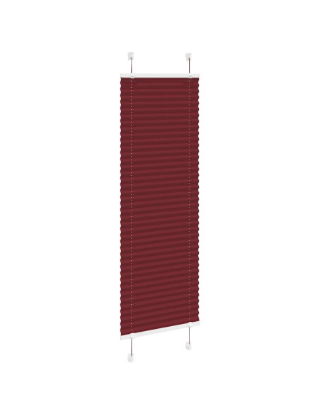 Tenda Plissettata Rosso Bordeaux 40x100 cm Larghezza Tessuto
