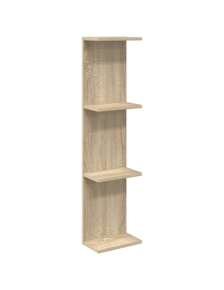Scaffale da parete Rovere Sonoma 25 x 15 x 100 cm