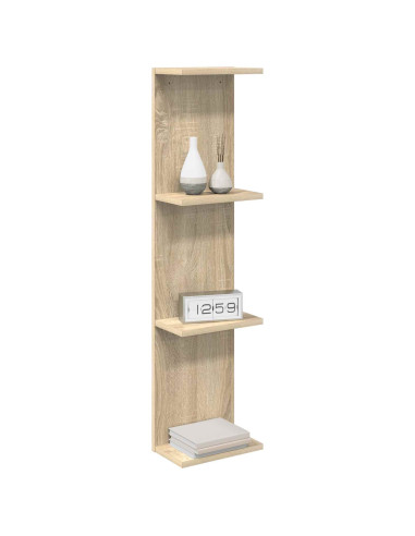 Scaffale da parete 2 pcs Rovere Sonoma 25 x 15 x 100 cm