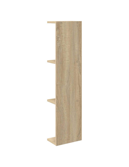 Scaffale da parete 2 pcs Rovere Sonoma 25 x 15 x 100 cm