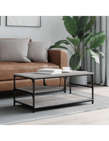 Tavolino da Salotto Grigio Sonoma 90x49x40 cm Legno Multistrato