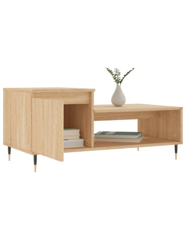 Tavolino da Salotto Rovere Sonoma 100x50x45cm Legno Multistrato