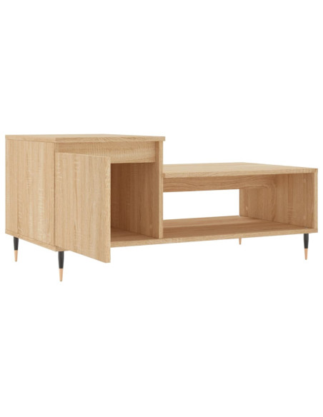 Tavolino da Salotto Rovere Sonoma 100x50x45cm Legno Multistrato