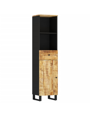 Set Mobili da Bagno 4 pz in Legno Massello di Mango