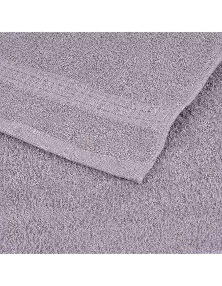 Asciugamani FROGN 10 pz Grigio 100x200 cm 360 g/m²