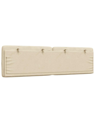 Cuscino Testiera Crema 180 cm in Tessuto