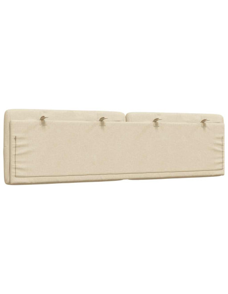 Cuscino Testiera Crema 180 cm in Tessuto