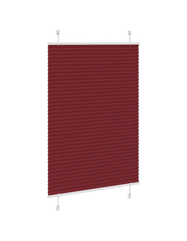 Tenda Plissettata Rosso Bordeaux 90x150 cm Larghezza Tessuto