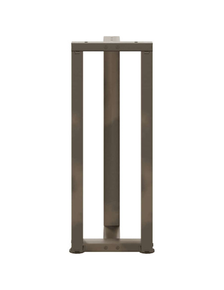 Gambe per Tavolo Consolle a Forma di T 2 pz Nere 25x28x(72-73) cm Acciaio