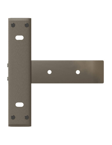 Gambe per Tavolo Consolle a Forma di T 2 pz Nere 25x28x(72-73) cm Acciaio
