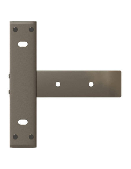 Gambe per Tavolo Consolle a Forma di T 2 pz Nere 25x28x(72-73) cm Acciaio