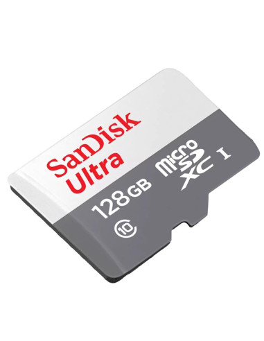 MEMORY CARD MICRO SD/TRANSFLASH 128GB SANDISK CLASSE 10 U3 V3 SDSQXAA-128G-GN6MA