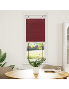 Tenda Plissettata Rosso Bordeaux 40x100 cm Larghezza Tessuto