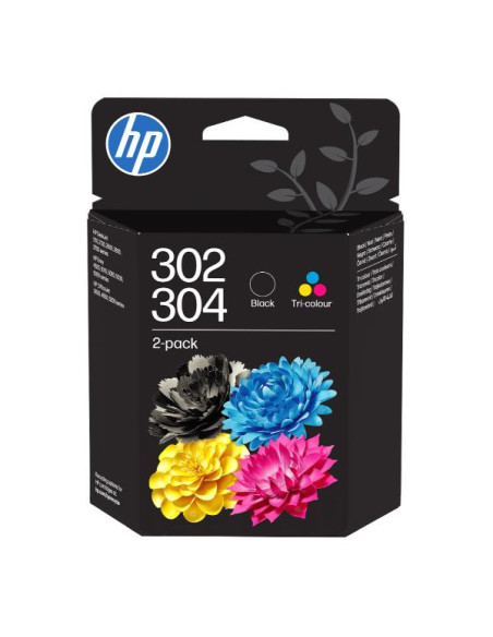 HP 302/304 TRI-COLOR/BLACK 2-PACK