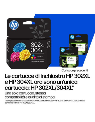 HP 302/304 TRI-COLOR ORIGINAL INK