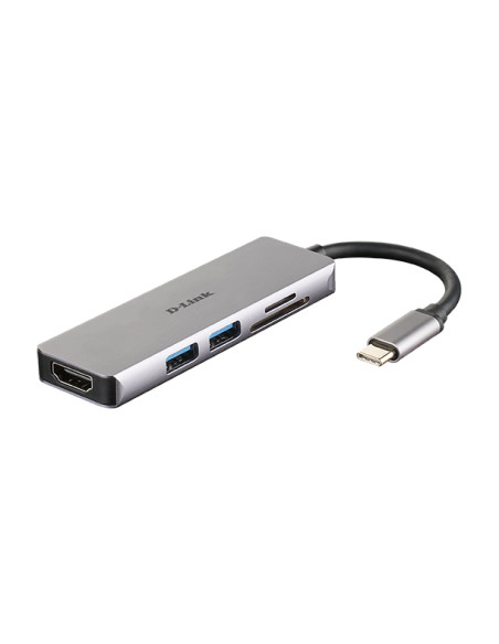 D-Link DUB-M530 replicatore di porte e docking station per laptop Cablato USB 3.2 Gen 1 (3.1 Gen 1) Type-C Alluminio