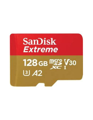SanDisk Extreme Scheda MicroSDXC 128GB + Adattatore