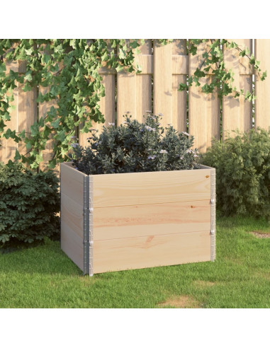 Fioriere Rialzate 3 pz 60x80 cm in Legno Massello di Pino