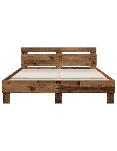 Struttura del letto Legno antico 135 x 190 cm Legno multistrato