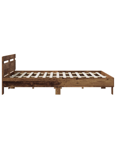 Struttura del letto Legno antico 135 x 190 cm Legno multistrato