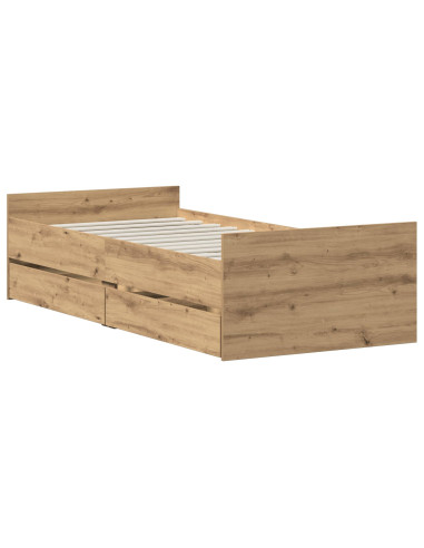 Struttura del letto Rovere Artigianale 90 x 200 cm