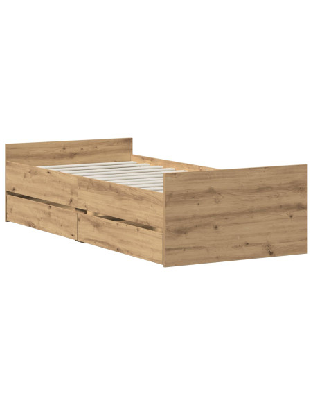 Struttura del letto Rovere Artigianale 90 x 200 cm