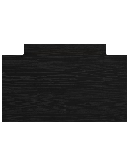 Struttura del letto Rovere Nero 100 x 200 cm