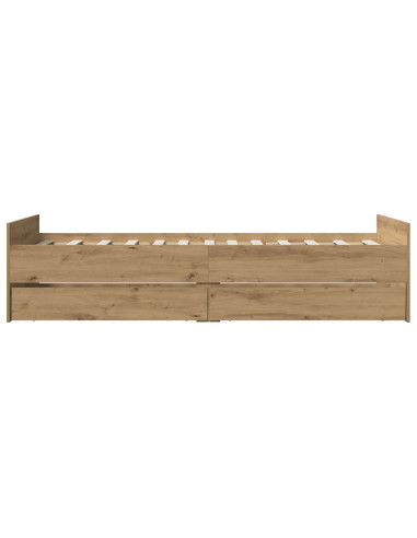 Struttura del letto Rovere Artigianale 100 x 200 cm