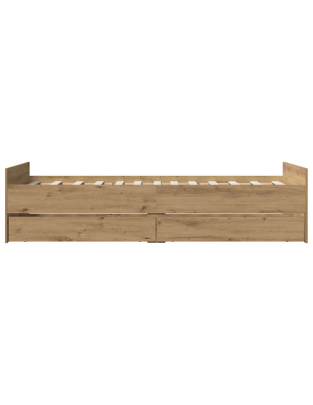 Struttura del letto Rovere Artigianale 100 x 200 cm
