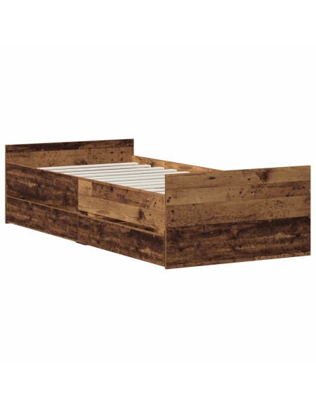 Struttura del letto Legno antico 100 x 200 cm