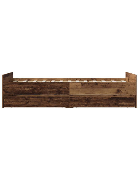 Struttura del letto Legno antico 100 x 200 cm
