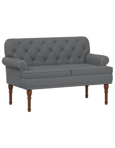 Loveseat con bottoni imbottiti Grigio 120 x 65 x 77 cm