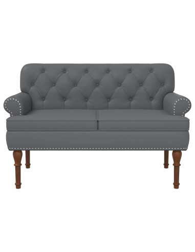 Loveseat con bottoni imbottiti Grigio 120 x 65 x 77 cm