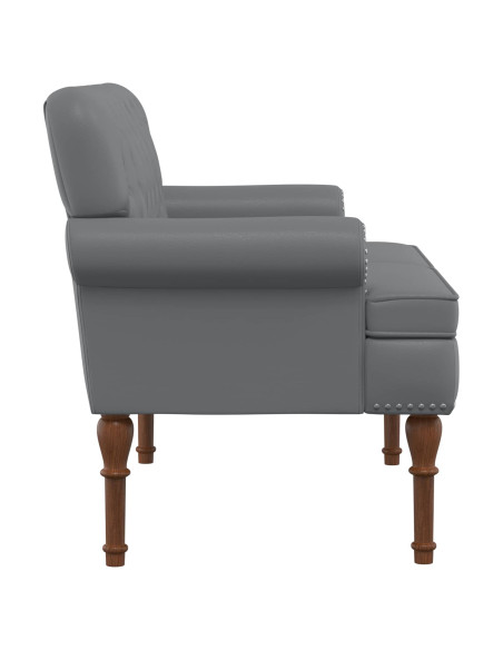 Loveseat con bottoni imbottiti Grigio 120 x 65 x 77 cm