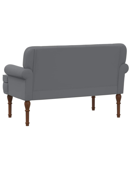 Loveseat con bottoni imbottiti Grigio 120 x 65 x 77 cm