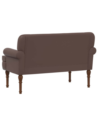 Loveseat con bottoni imbottiti Marrone 120 x 65 x 77 cm