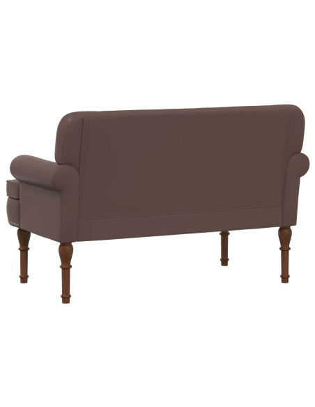 Loveseat con bottoni imbottiti Marrone 120 x 65 x 77 cm