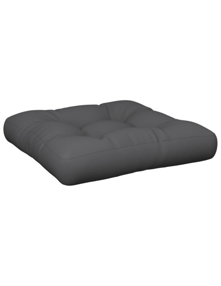 Cuscino per Pallet 50 x 50 x 12 cm Grigio in Tessuto