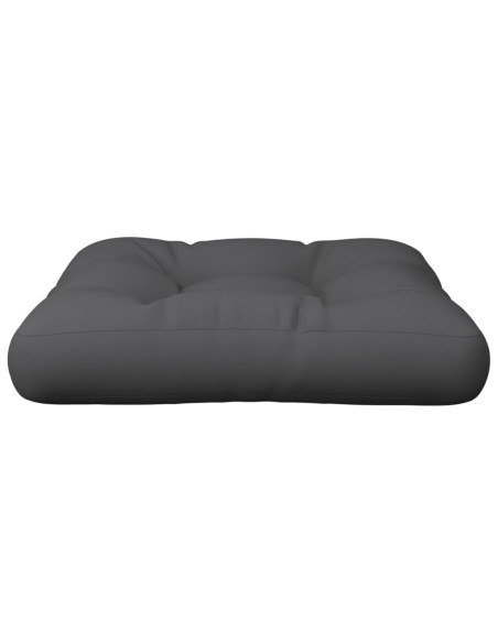 Cuscino per Pallet 50 x 50 x 12 cm Grigio in Tessuto